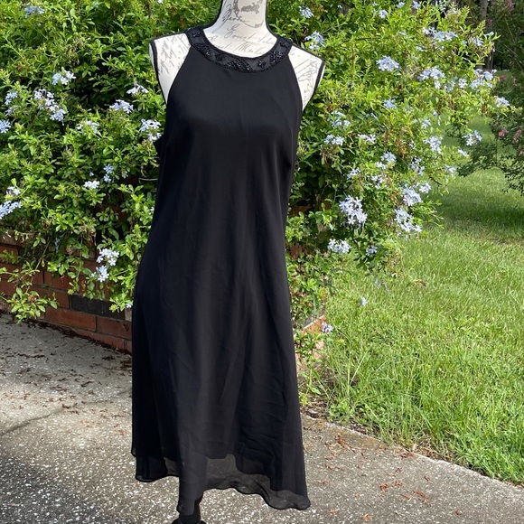 Donna Morgan Black Sleeveless Dress size 16 - Picture 5 of 8